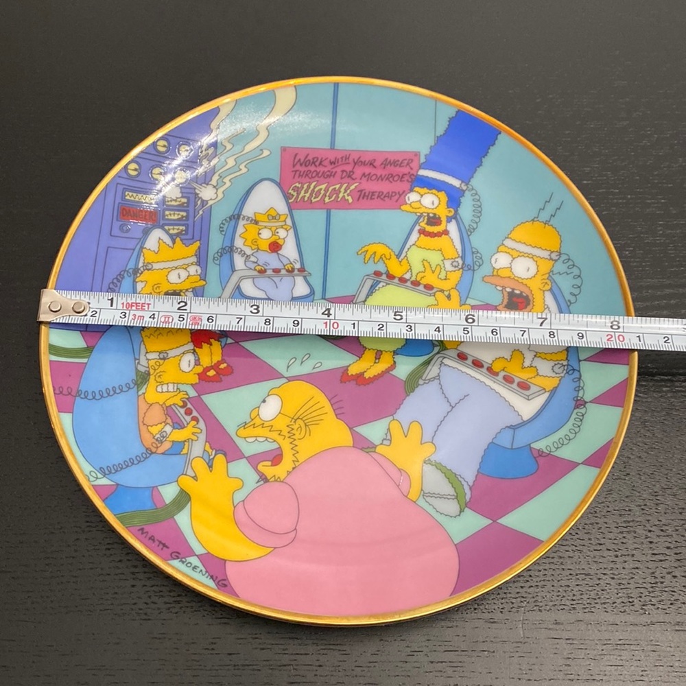 The Simpsons Vintage Limited Edition Porcelain Plate “FAMILY THERAPY” - Picture 6 of 6
